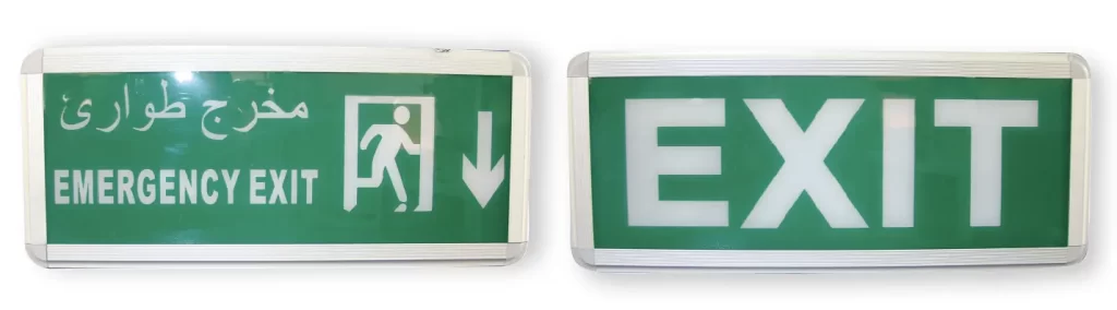 exit signs
