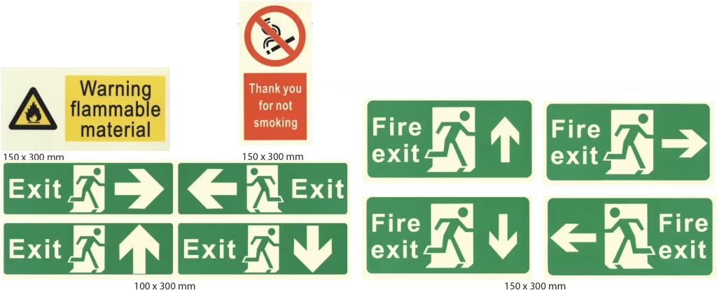 exit signs